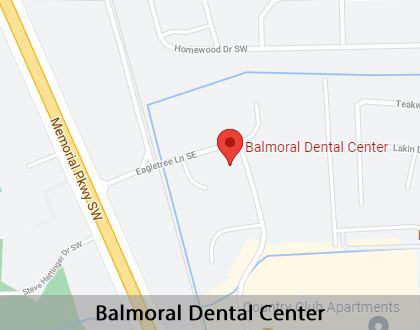 Map image for Adjusting to New Dentures in Huntsville, AL